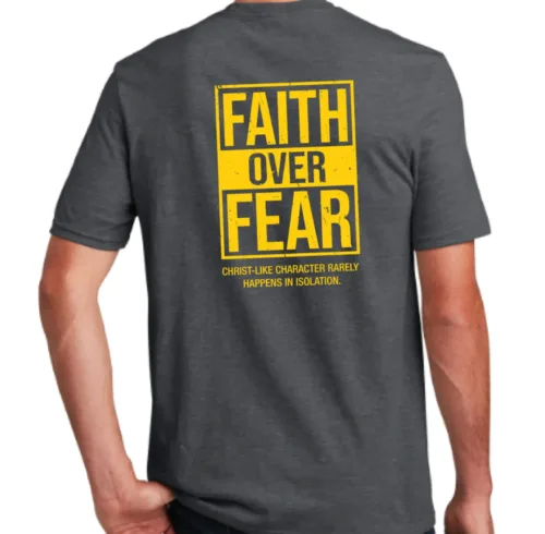 Faith Over Fear great with yellow back