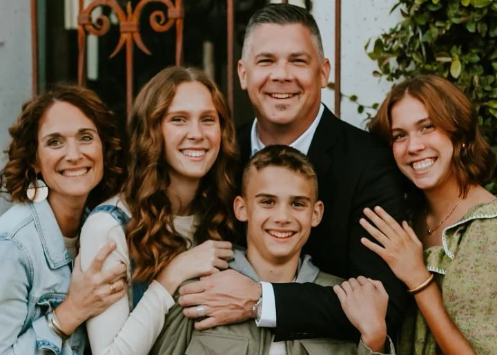 Pastor Adam Bailie and family